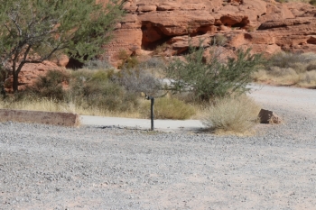 Camping in Arch Rock Campground part of Valley of Fire State Park - Nevada.