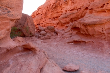 Camping in Arch Rock Campground part of Valley of Fire State Park - Nevada.