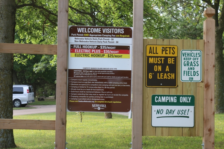 Camping at Eugene T Mahoney State Park in Nebraska