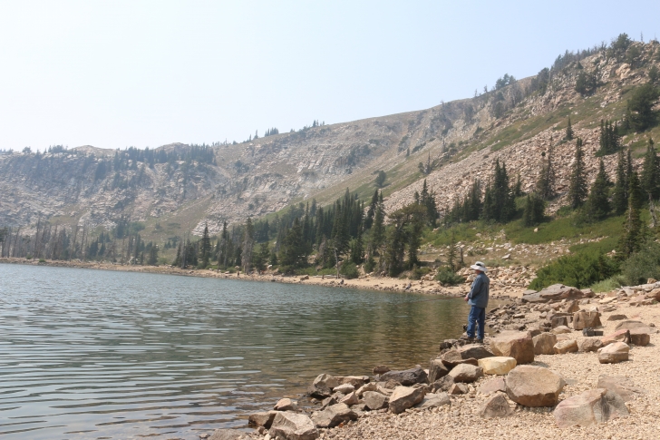 Camping at Lake Cleveland in South Central Idaho