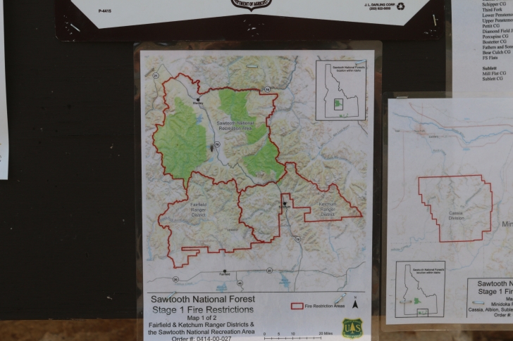 Camping at Lake Cleveland in South Central Idaho