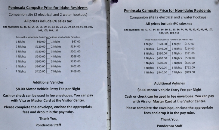 A guide to camping at Ponderosa State Park in Idaho