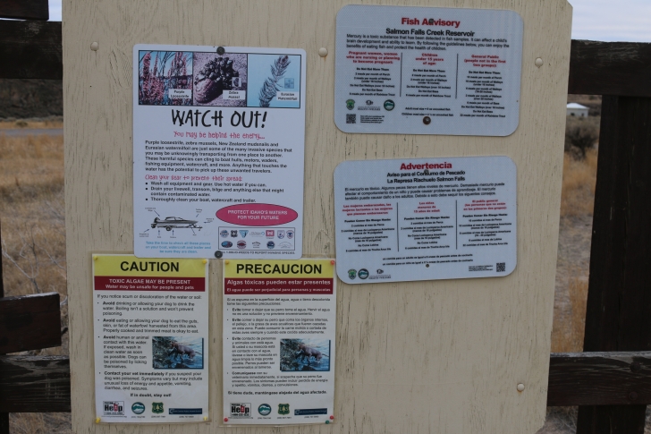 Camping at the Lud Drexler Park on the Salmon Falls Creek Reservoir