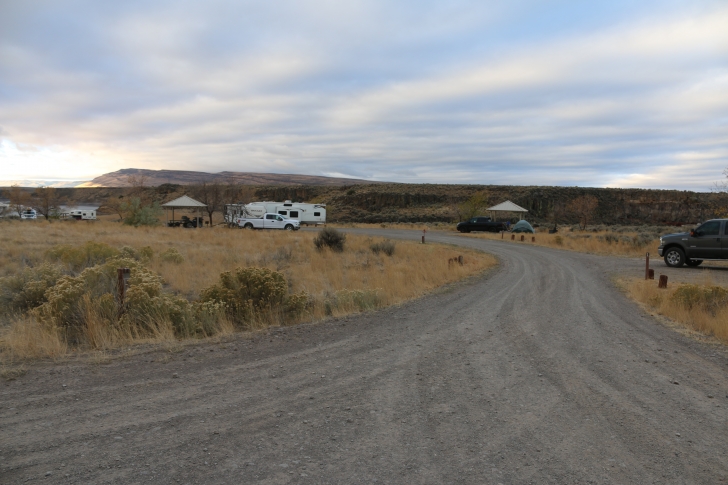 Camping at the Lud Drexler Park on the Salmon Falls Creek Reservoir