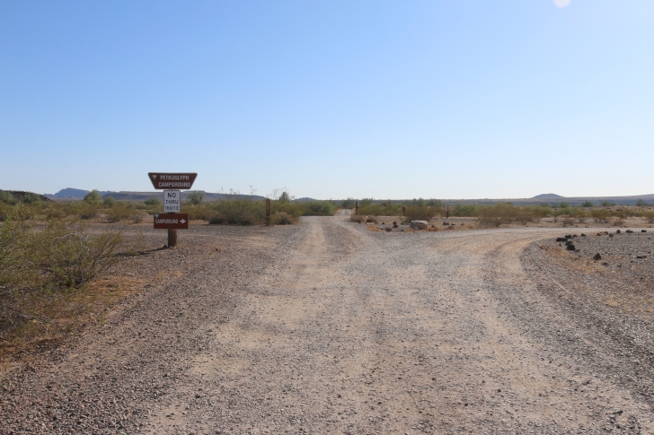 Camping at Painted Rock Campground and Petroglyph site.