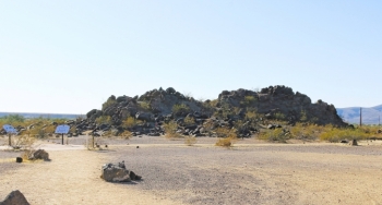 Camping at Painted Rock Campground and Petroglyph site.