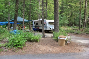 Camping at Adams Fork Campground in Washington