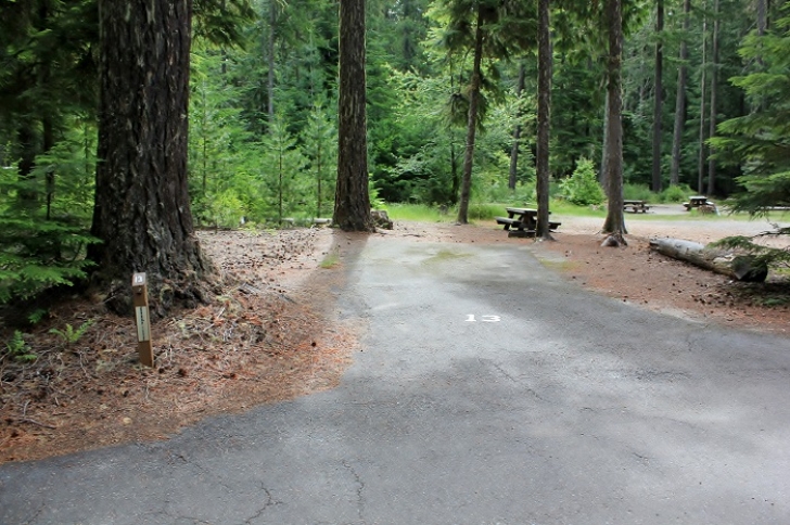 Camping in Washingtons Adams Fork Campground - campsite 13