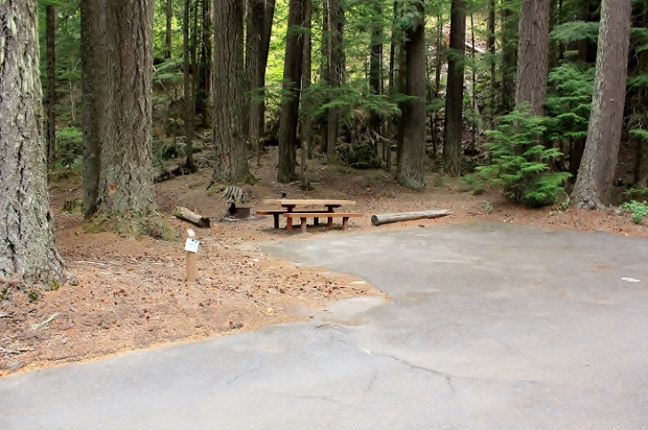 Camping in Washingtons Adams Fork Campground - campsite 8