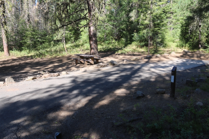 Camping in Antelope campground on Sagehen Reservoir.