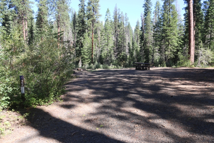 Camping in Antelope campground on Sagehen Reservoir.