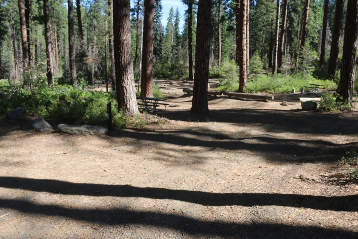 Camping in Antelope campground on Sagehen Reservoir.