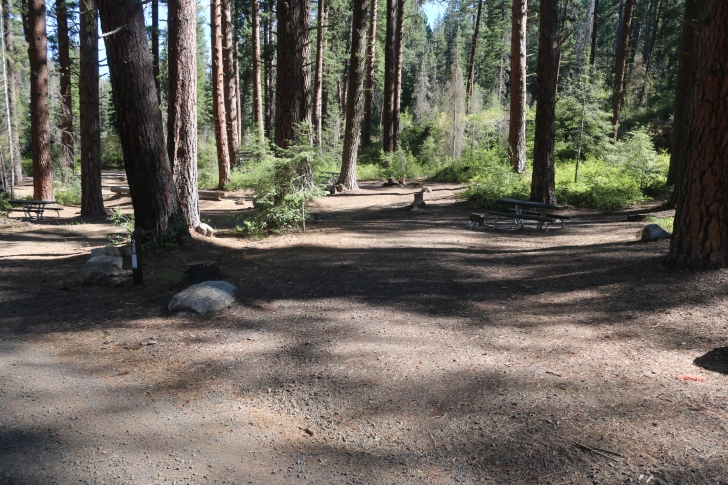 Camping in Antelope campground on Sagehen Reservoir.