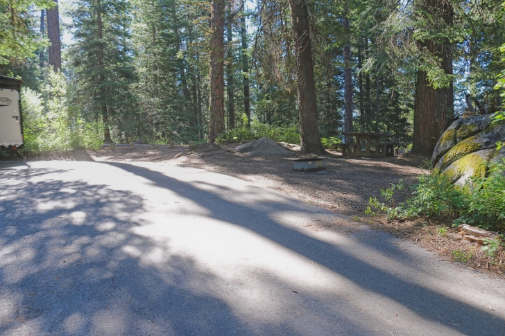Camping in Antelope campground on Sagehen Reservoir.