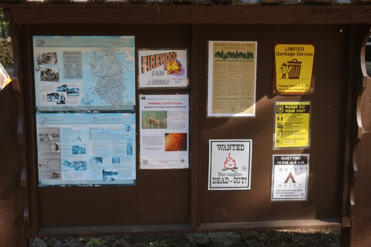 Camping in Antelope campground on Sagehen Reservoir.