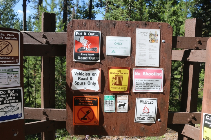 Camping at Barneys Campground on Deadwood Reservoir in Idaho.