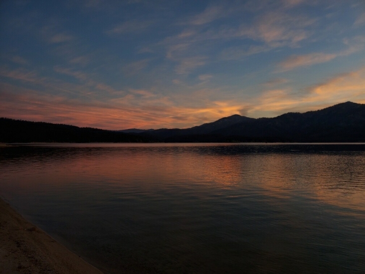 Camping at Barneys Campground on Deadwood Reservoir in Idaho.