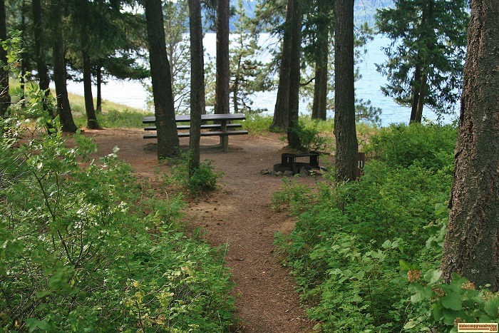 Bells Bay Campground on Lake Coeur d'Alene.