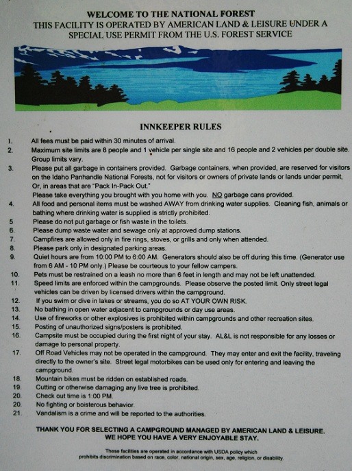 Bells Bay Campground on Lake Coeur d'Alene.