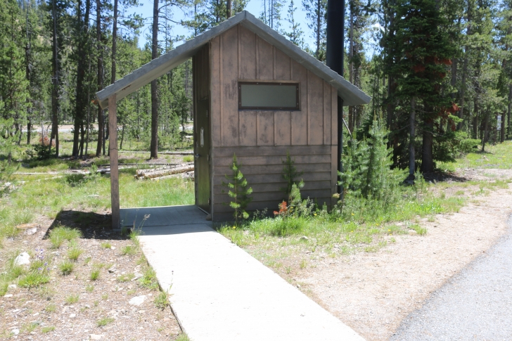 Camping at Bench Creek Campground near the Sawtooth Mountains