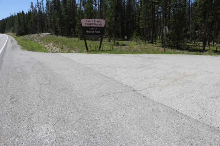 Camping at Bench Creek Campground near the Sawtooth Mountains