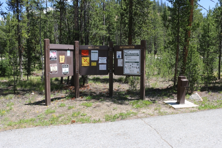 Camping at Bench Creek Campground near the Sawtooth Mountains