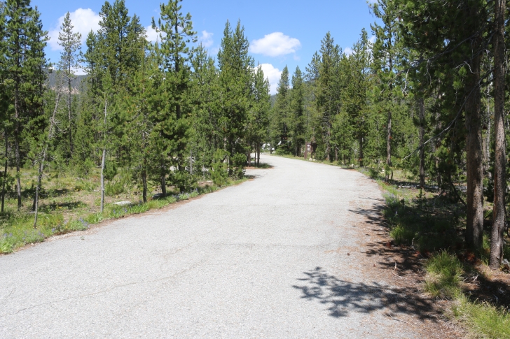 Camping at Bench Creek Campground near the Sawtooth Mountains