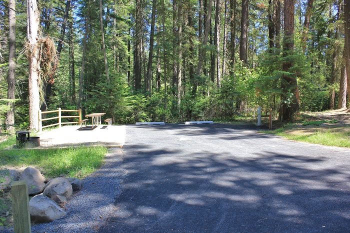 Campsite in Benewah Campground.