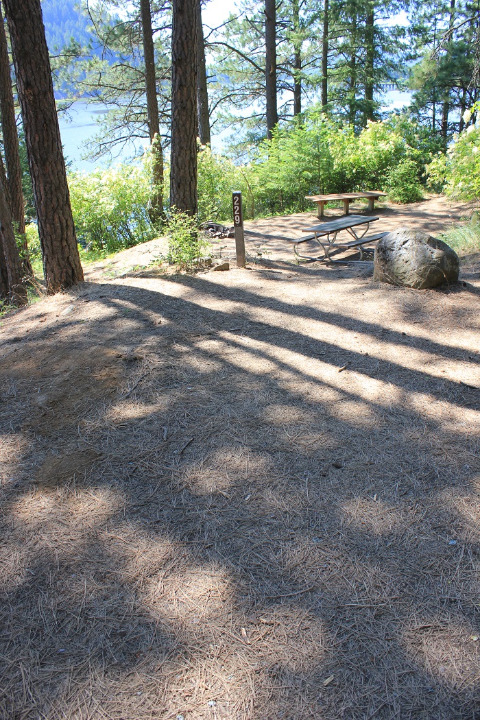 Campsite in Benewah Campground.