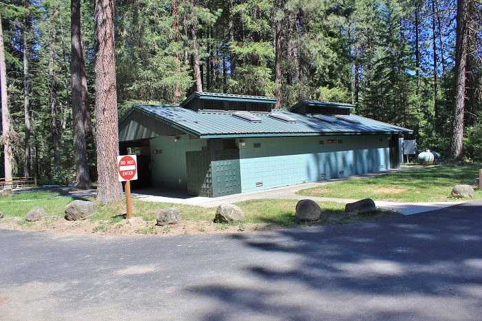 Benewah Campground has a big new bathroom/shower facility.
