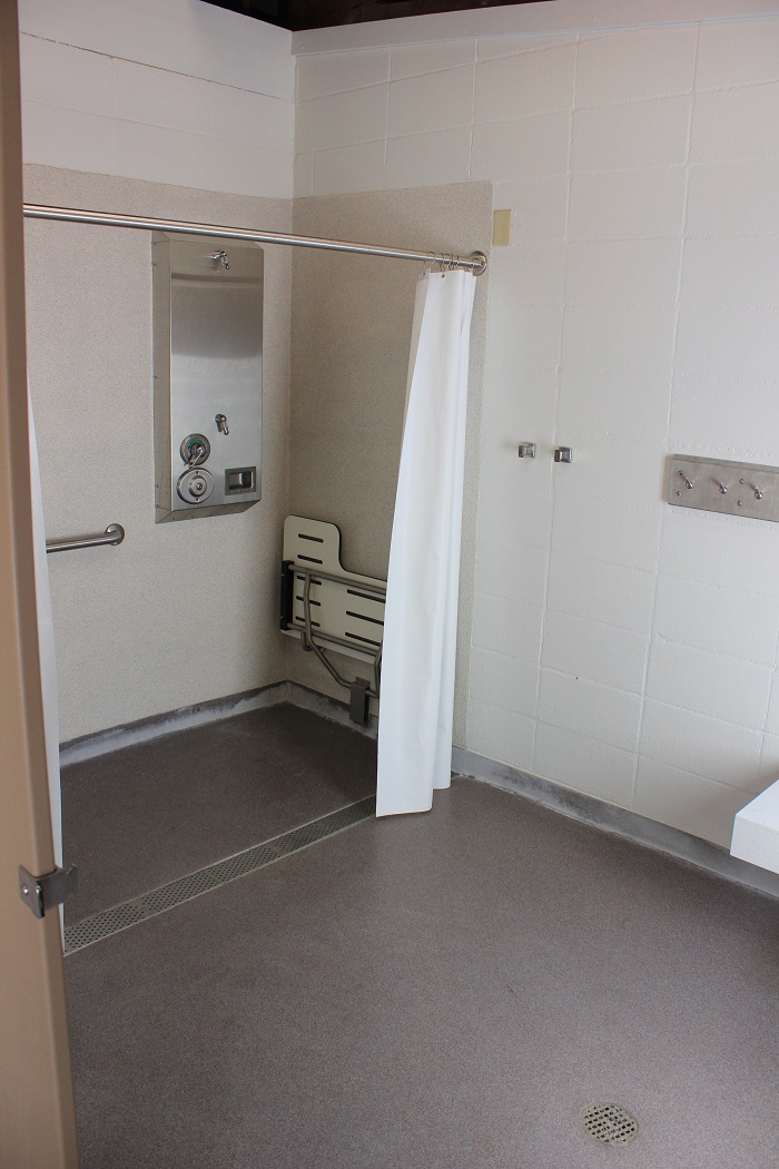 Benewah Campground has a big new bathroom/shower facility.