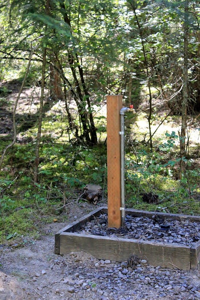Benewah Campground has a big new bathroom/shower facility.