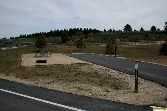 This is campsite 213 in Big Sage Campground.