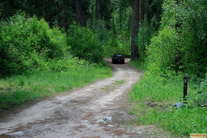 Bird Creek Campground camping, campsite 2