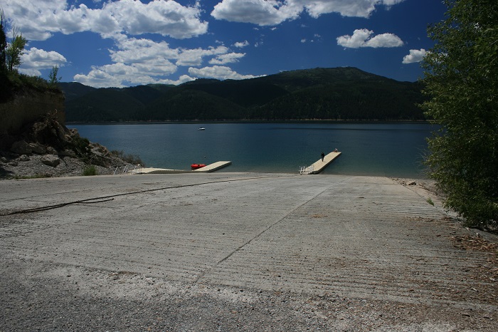 Blowout Campground on Palisades Reservoir.