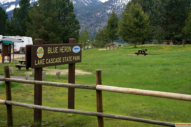 Blue Heron Campground part of Lake Cascade State Park.
