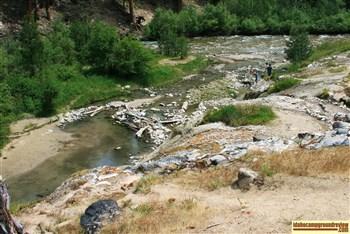 Hot springs and pools in Warm Springs Creek