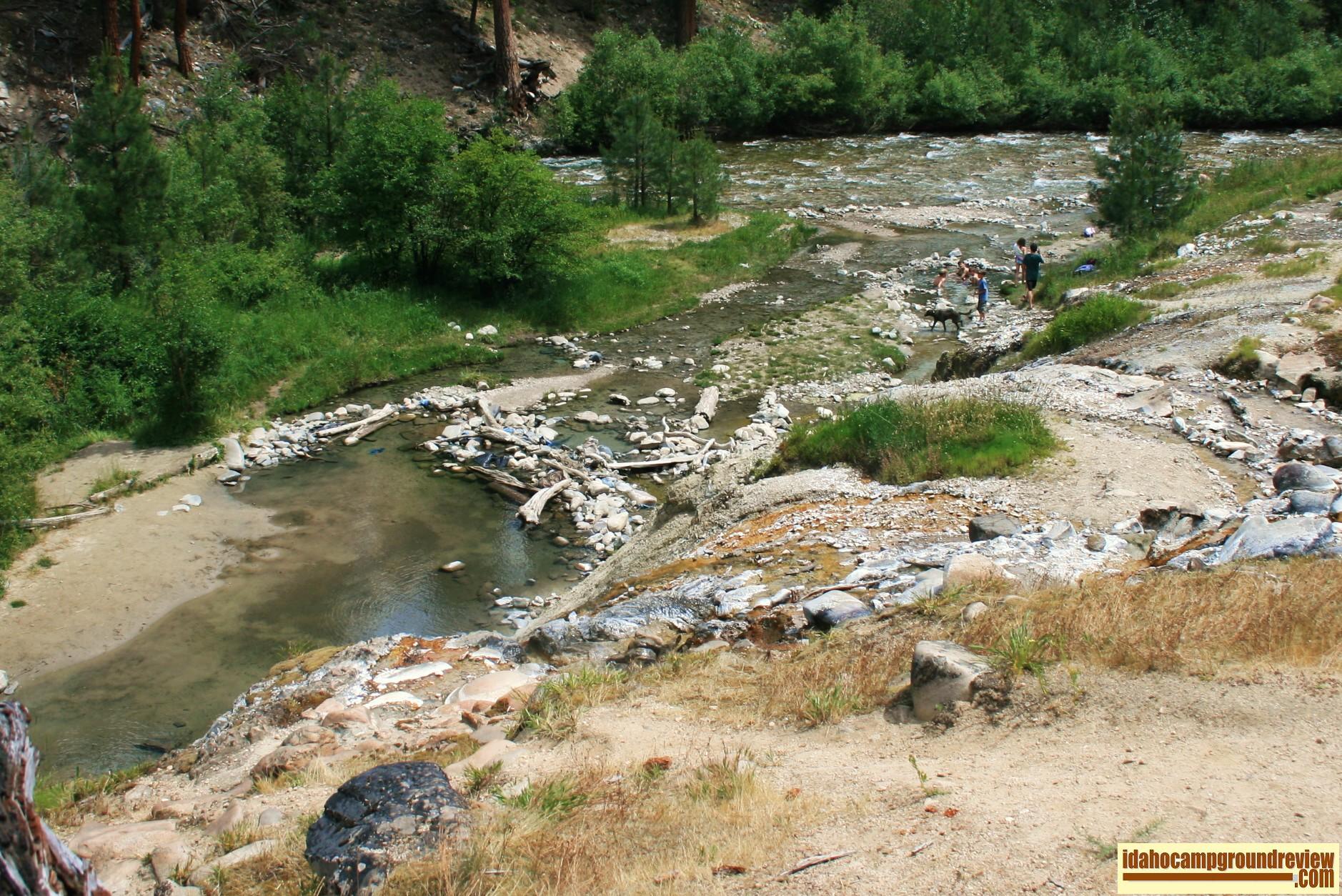 Hot springs and pools in Warm Springs Creek