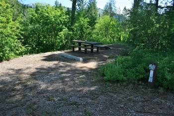 Calamity Campground on Palisades Reservoir.
