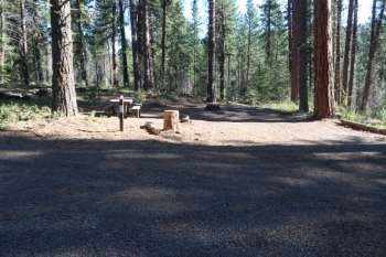 RV camp site number one in cartwright Ridge Campground