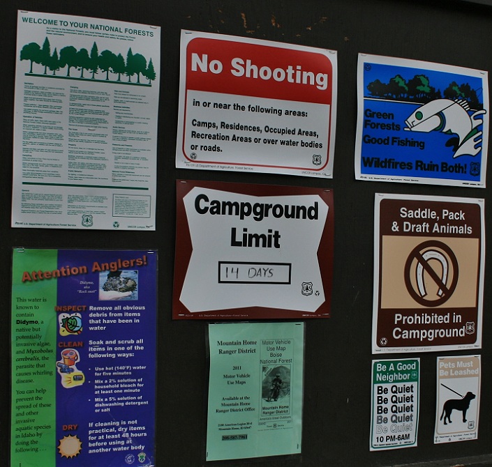 Camping info for Castle Creek Campground on Anderson Ranch Reservoir.