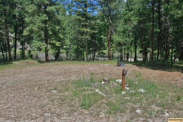 Chaparral Campground camping, campsite 1