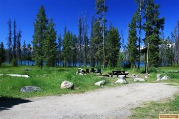 Chinook Bay Campground on Little Redfish Lake