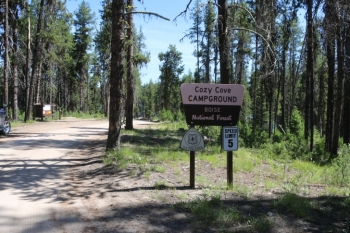 Camping at Cozy Cove Campground on Deadwood Reservoir