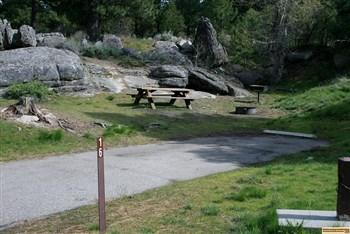 Handicap campsite in Crown Point Campground.