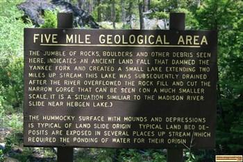 Geological Site at Custer #1 Campground on the Yankee Fork of the Salmon River.