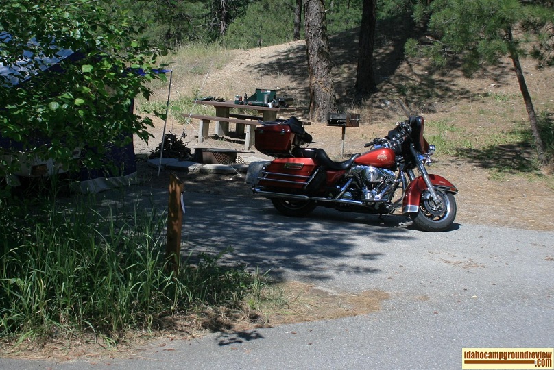 Typical camp site in Deadwood Campground