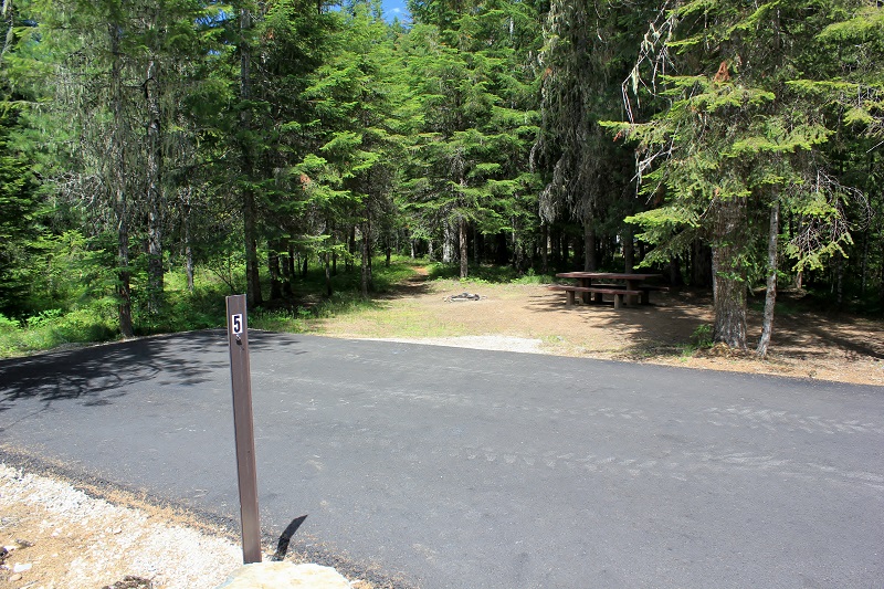 Devil's Elbow Campgorund on the Coeur d'Alene River