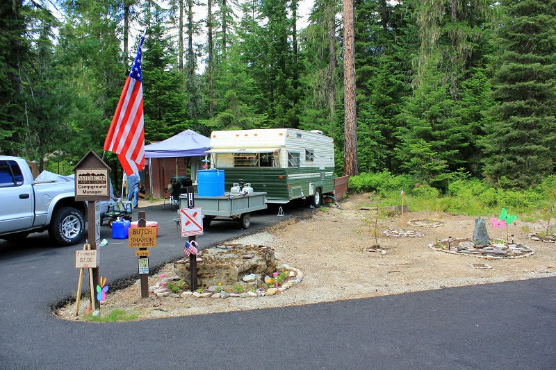 Devil's Elbow Campgorund on the Coeur d'Alene River
