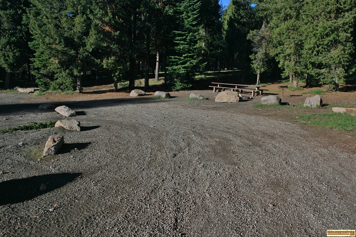 Campsite in Diamondfield Jack Campground near Magic Mountain.